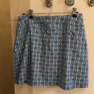 Majestic Skort Hawaiian Blue/Green Sz Med